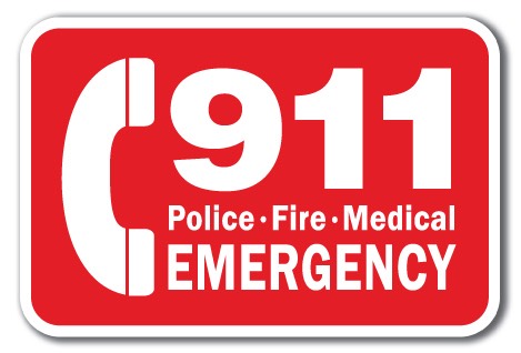 In case of emergency, dial 911!